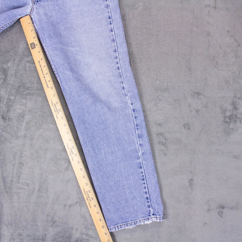 Vintage Levis 505 Regular Fit Straight Leg Jeans Light Wash 34x30 Blue Denim USA